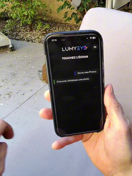 Démo Lumyeye Pro : Décrire mes photos à la voix