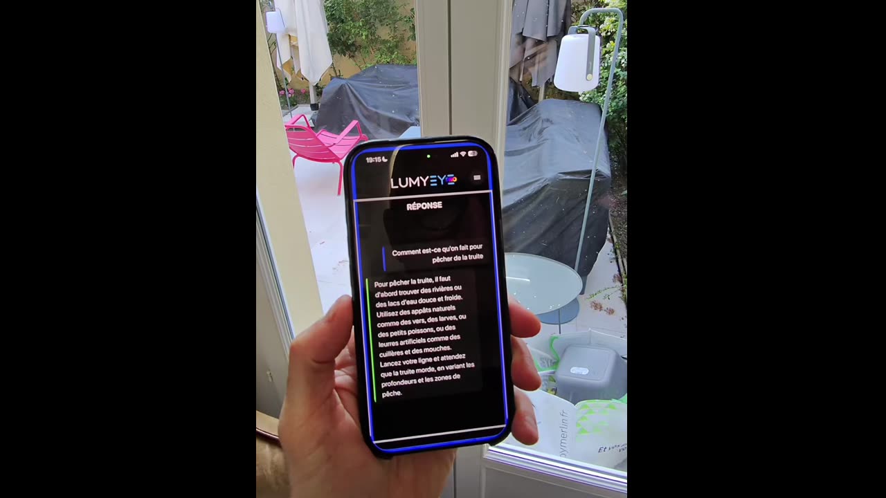 Démo Lumyeye Pro : Discussion ouverte avec l'assistant