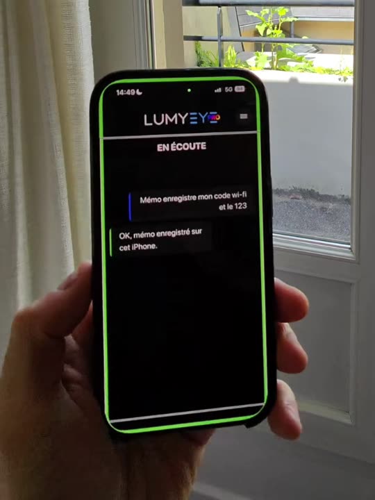 Démo Lumyeye Pro : Mémo local (codes, adresses)