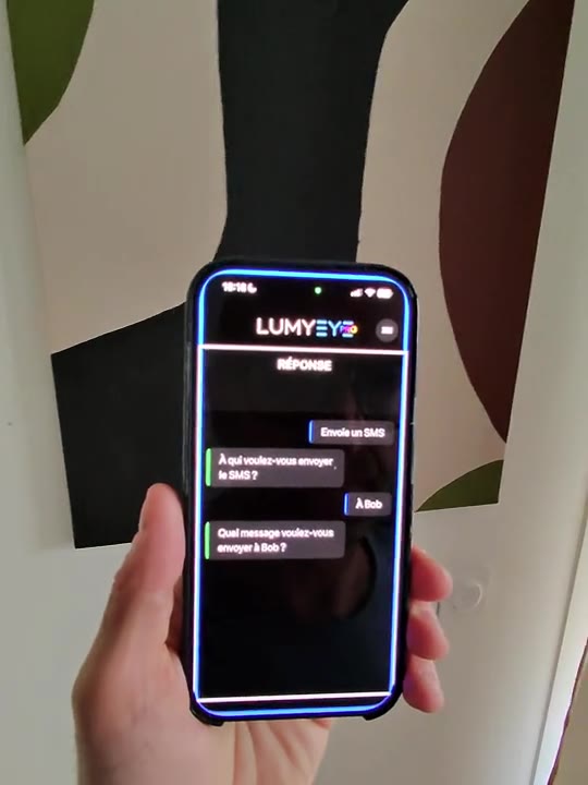 Démo Lumyeye Pro : Envoyer un texto à la voix