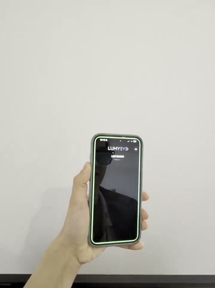 Still from the English demo: Battery level by voice